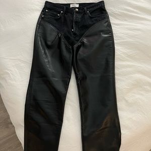Agolde black denim pants
